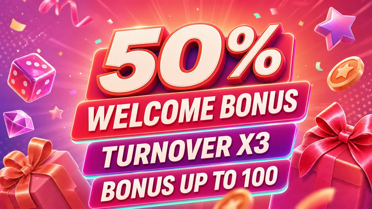 50% Welcome Bonus